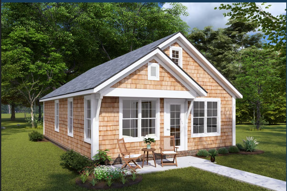 Standalone cottage ADU on a Cape Cod property